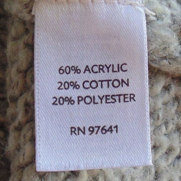 J.JILL Sweater/Knit Tunic, S, Gray Mini, Cable knit, Long sleeve, Chunky knit - Picture 11 of 12